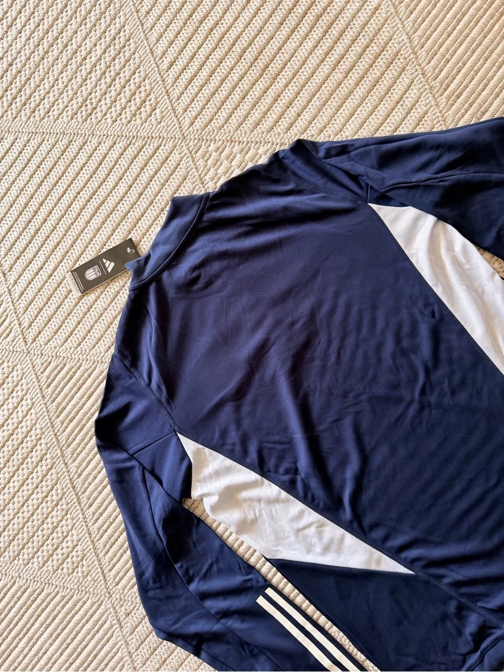 adidas Navy and White Italy Training Track Top & Pants Set